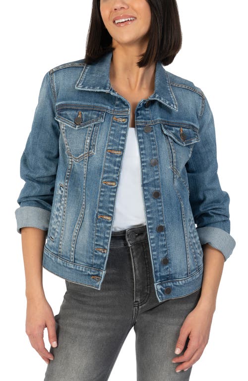 KUT from the Kloth Jacqueline Denim Jacket Intensify With Med at Nordstrom,