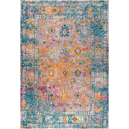 Jonathan Y Bohemian Flair Boho Vintage Medallion Area Rug In Cream/navy