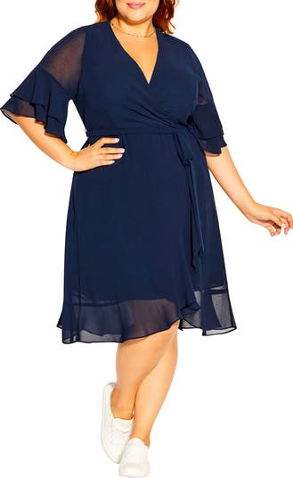 City chic sales faux wrap dress
