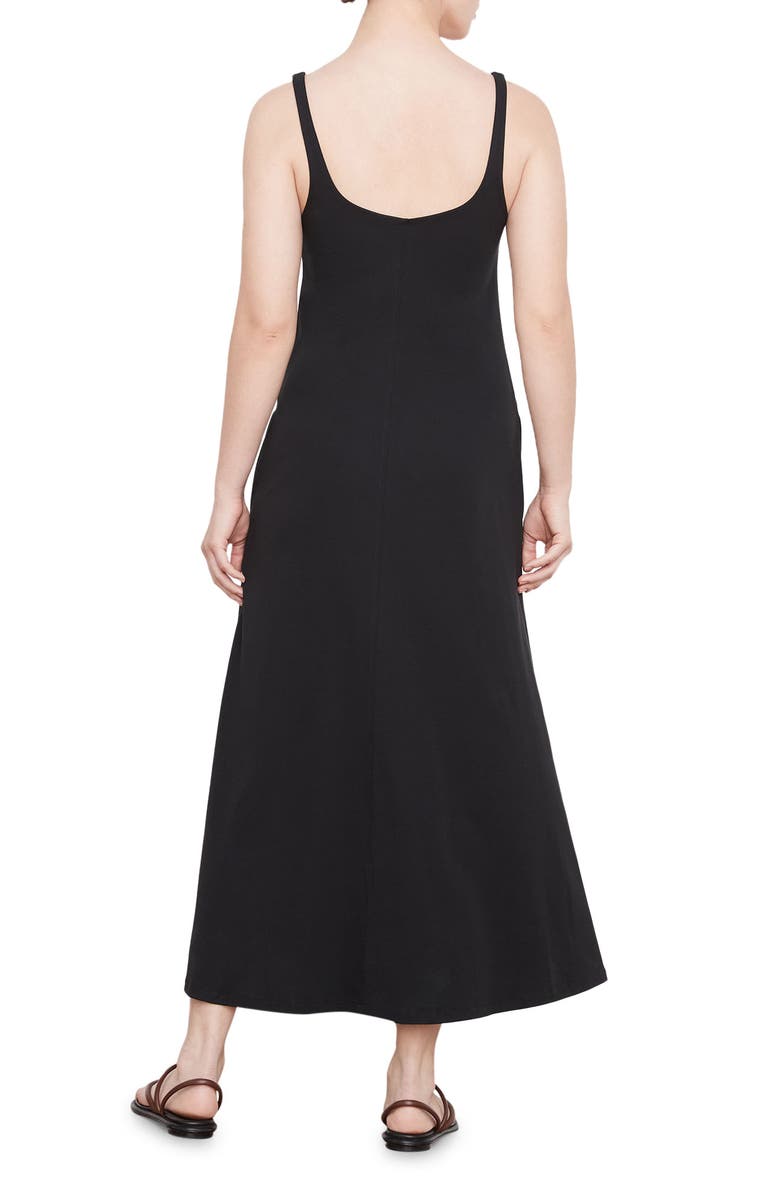 Vince Sleeveless Stretch Cotton Trapeze Dress | Nordstrom