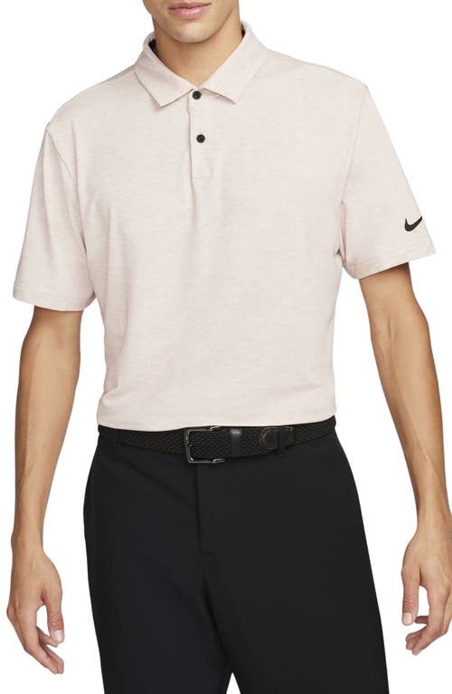 Shop Nike Dri-fit Tour Golf Polo In Pink Oxford/black