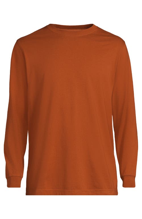 Shop Lands' End Super-t Long Sleeve T-shirt In Fresh Cinnamon