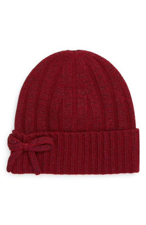 kate spade new york metallic bow beanie in French Cream  display picture 1