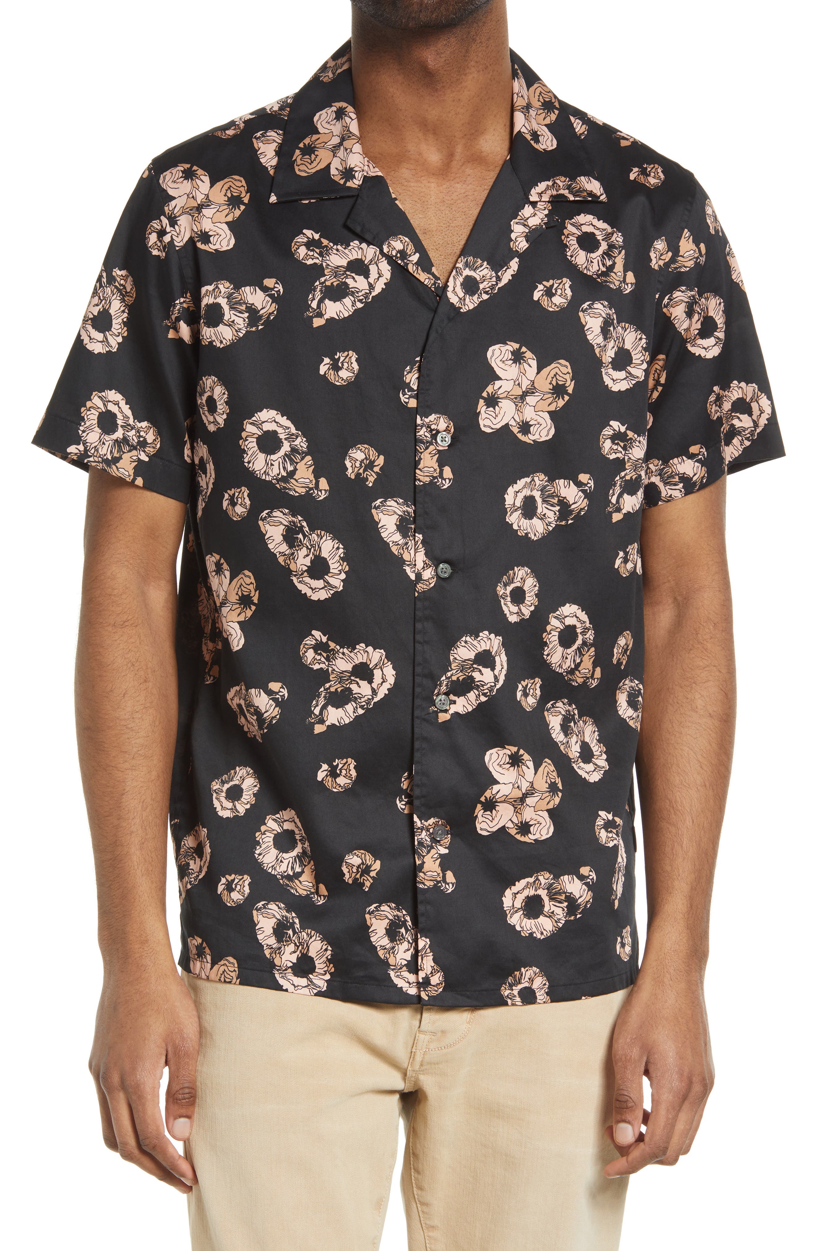 John Varvatos Danny Floral Short Sleeve 