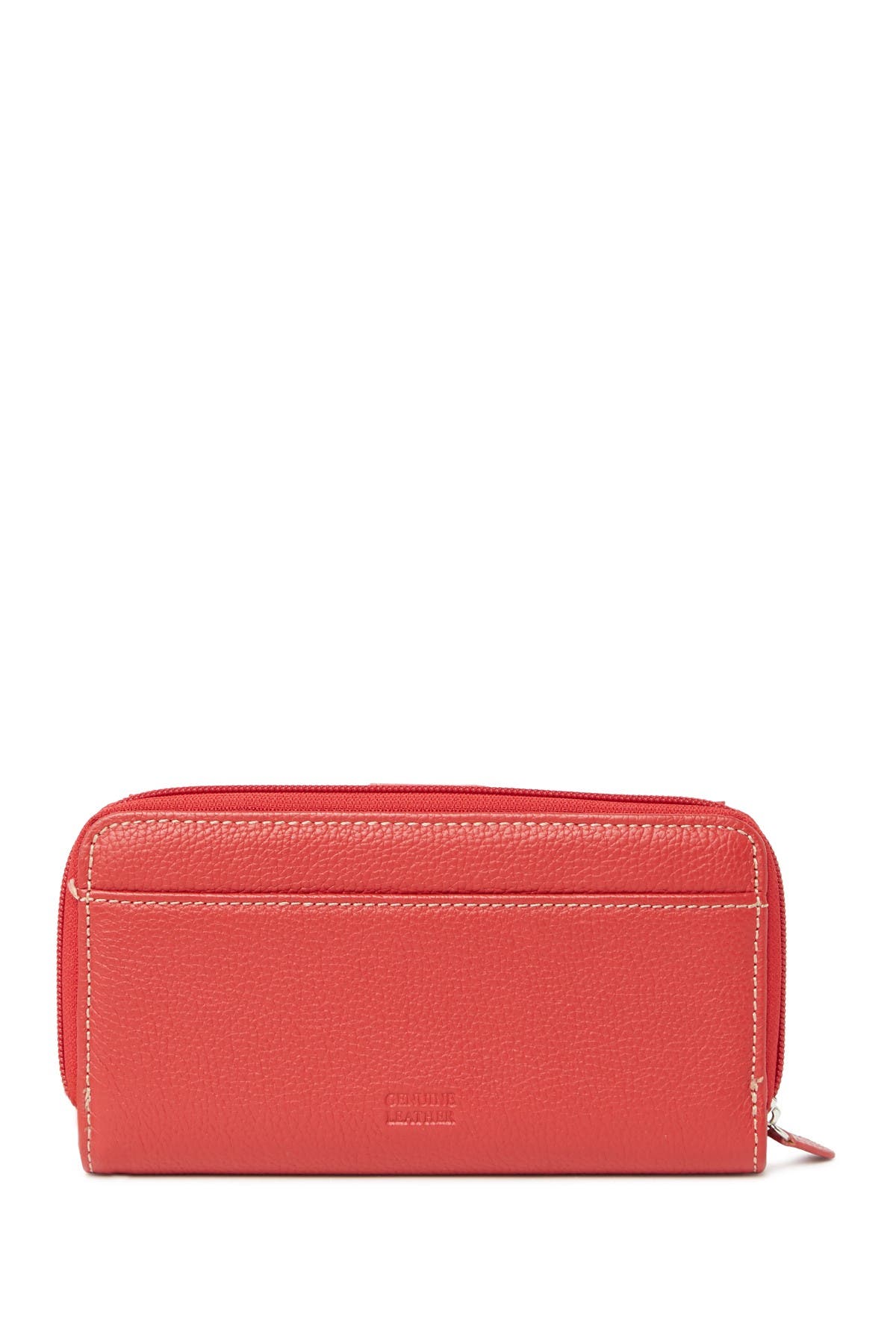 Mundi All-in-one Leather Continental Wallet In Dark Red