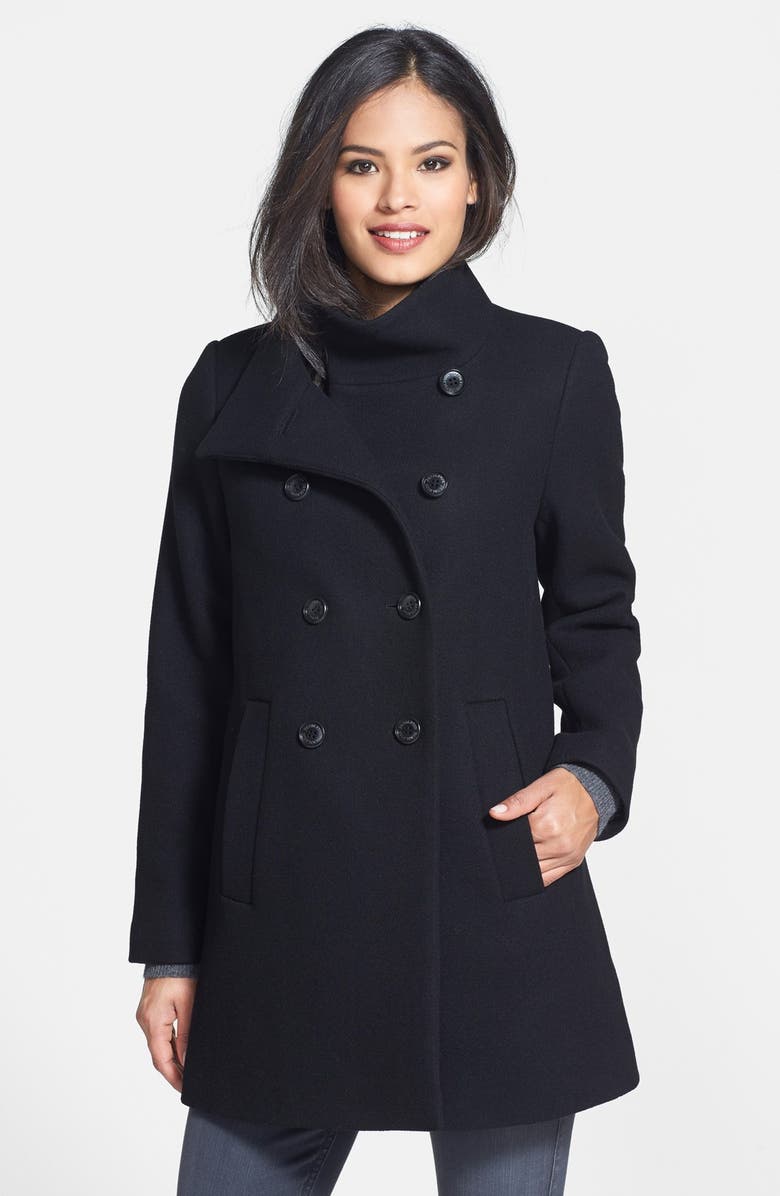 Pendleton Double Breasted Wool Blend Coat | Nordstrom