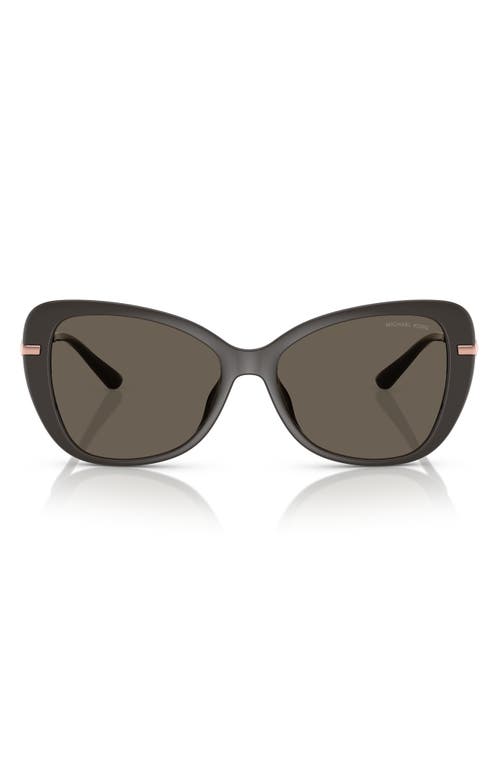 Michael Kors 56mm Butterfly Sunglasses In Grey