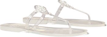 Tory burch clear jelly sandals hot sale