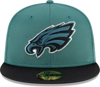 Men's Philadelphia Eagles Fanatics Branded Heathered Gray/Midnight Green  Two-Tone Snapback Hat