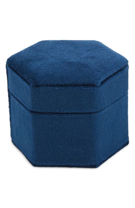 Velvet Hexagon Gift Boxes with Lids & Drawers by Fleur Box