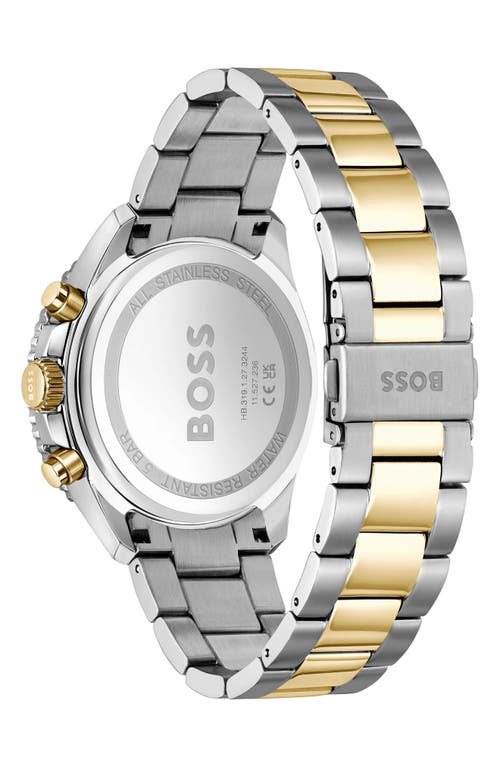 Hugo Boss Boss Runner Chronograph Bracelet Watch, 45mm In Gray/black