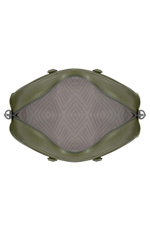 Champs Onyx Leather Duffel Bag In Khaki