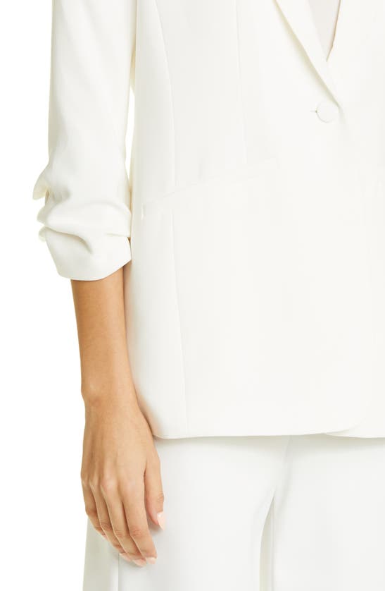 CINQ À SEPT CINQ À SEPT KHLOE RUCHED SLEEVE BLAZER