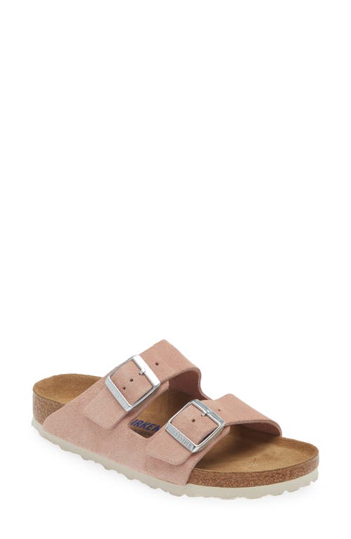 Birkenstock Soft Slide Sandal In Pink Clay