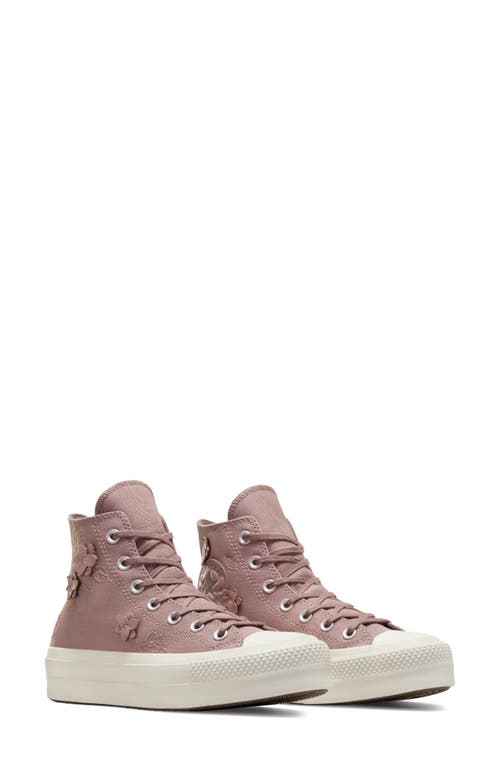 Converse Chuck Taylor® All Star® Lift High Top Sneaker In Bite The Dust/pure Pumice