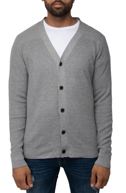 Men's Grey Cardigans & Cardigan Sweaters