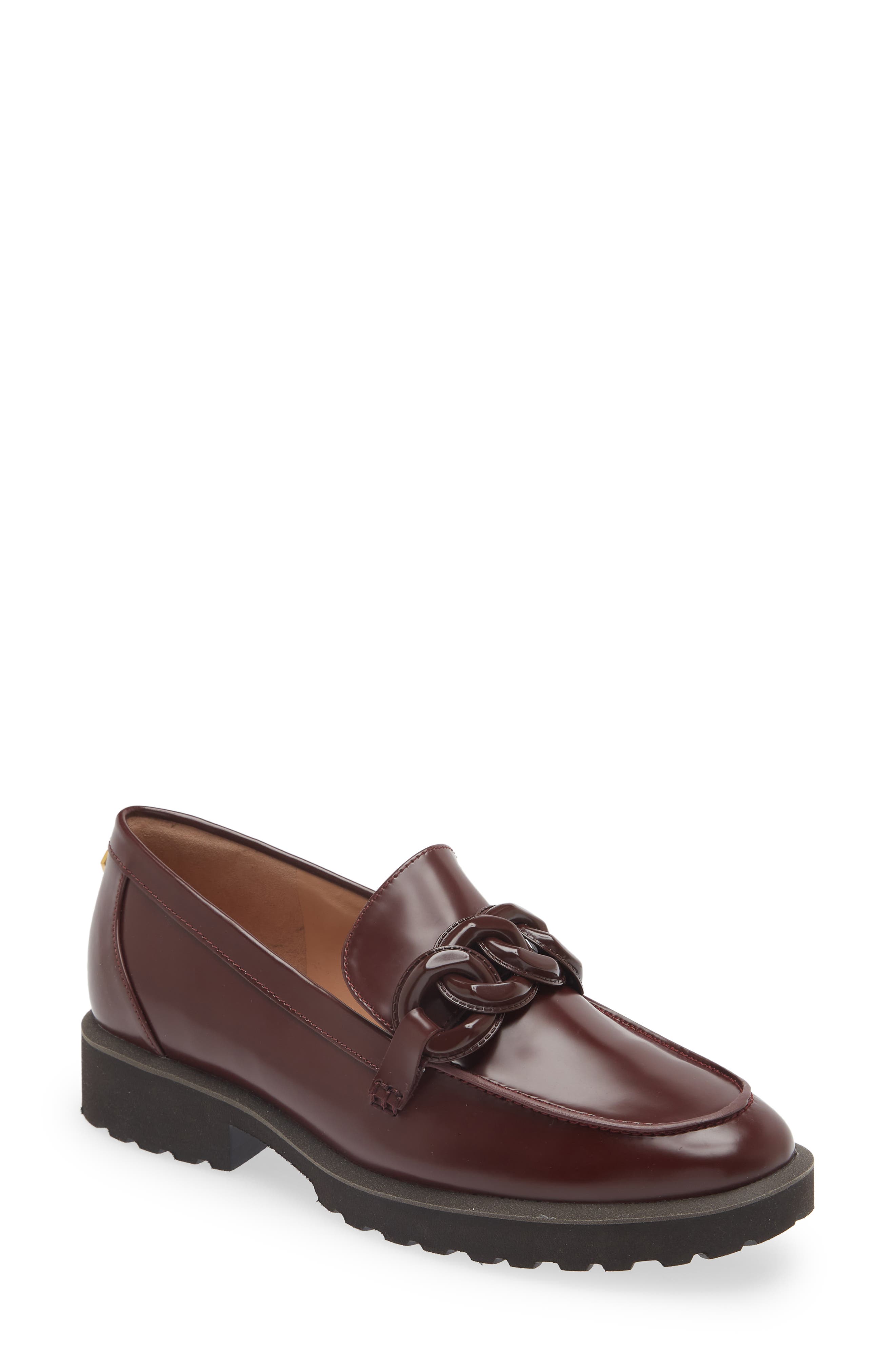 Cole Haan Geneva Chain Loafer in Bloodstone | Smart Closet