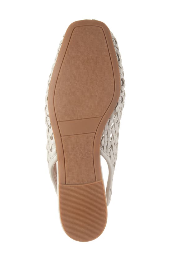 Nordstrom Arabella Woven Slingback Flat In Ivory Shell