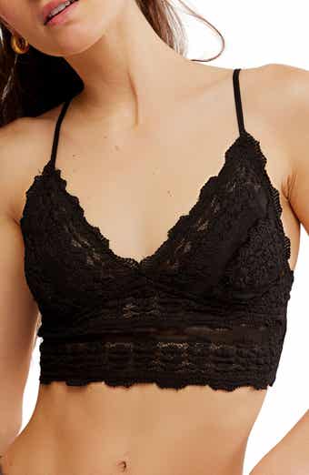 Free People Women's Everyday Lace Longline Bralette : : Clothing,  Shoes & Accessories