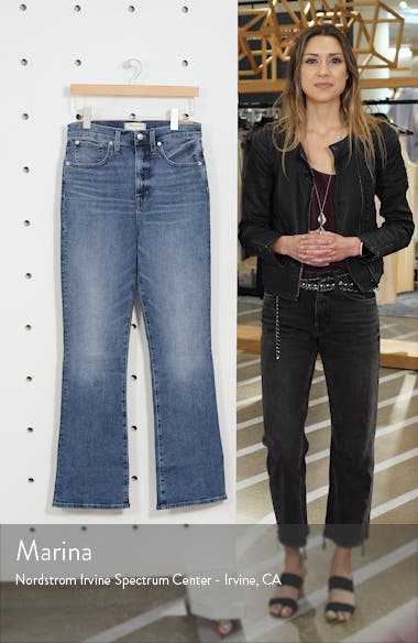 madewell skinny flare jeans