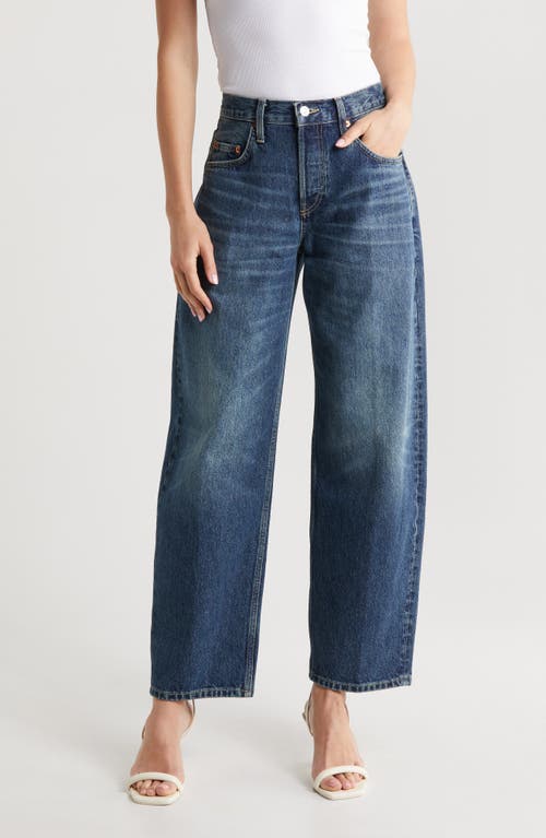 Re/Done Tapered Wide Leg Jeans Whiskey Indigo at Nordstrom,
