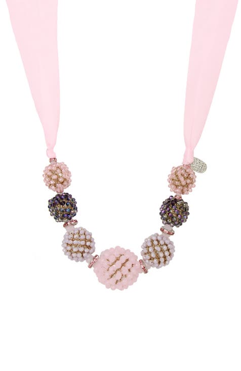 Light pink statement on sale necklace