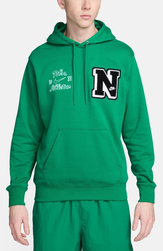 Shop Nike Club French Terry Pullover Hoodie In Malachite
