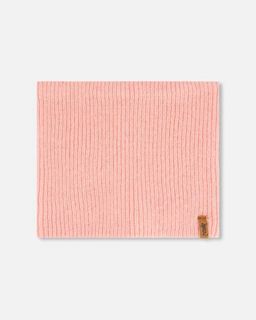 Shop Deux Par Deux Baby Girl's Mid-season Knit Neckwarmer Pink In Strawberry Ice