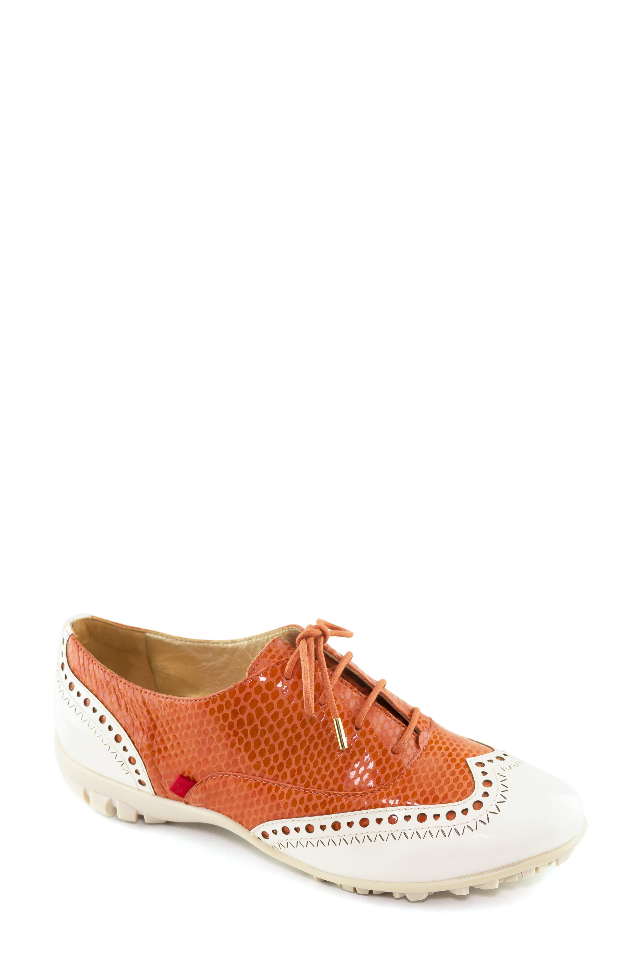 Marc Joseph New York Nyc Golf Loafer, Orange
