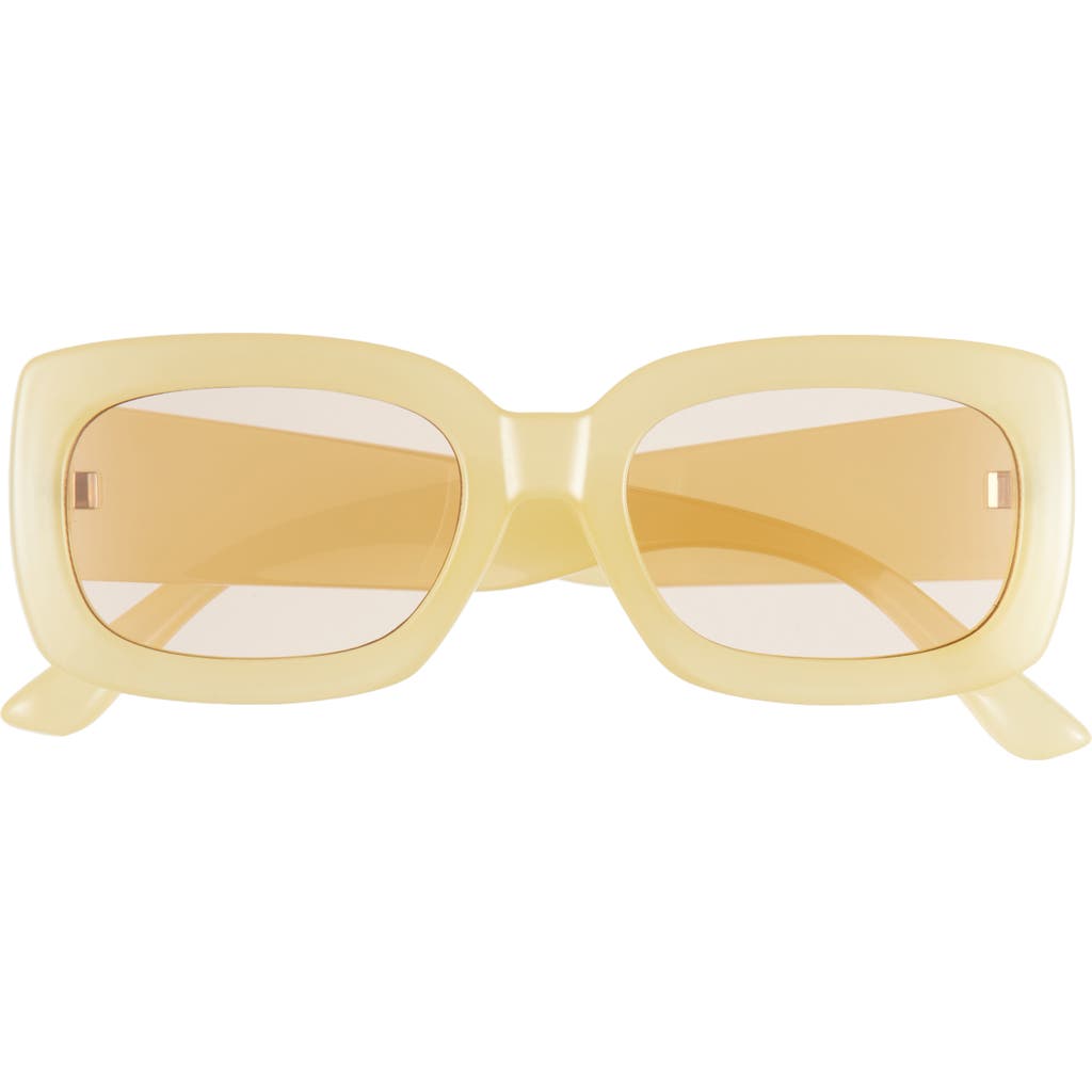 Bp. 50mm Rectangular Sunglasses In Milky Yellow