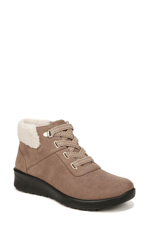 Generation Faux Shearling Cuff Bootie in Brown