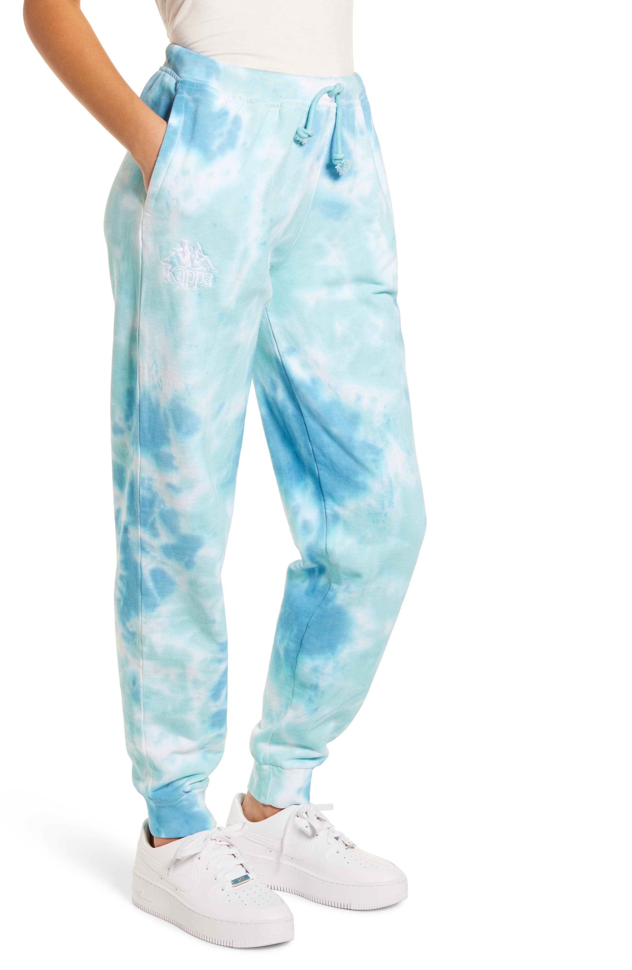 dark blue tie dye sweatpants