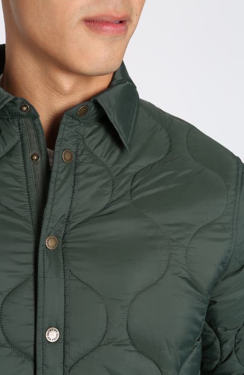 Jachs Flannel Lined Onion Quilted Jacket In Green