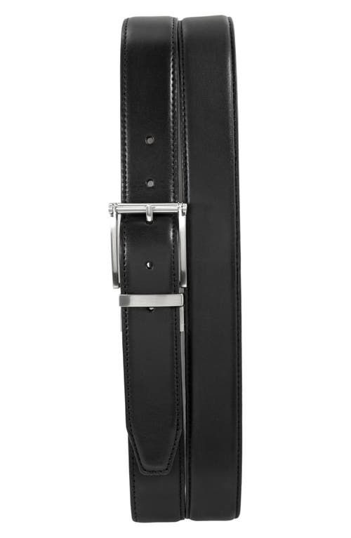 Lofton Reversible Leather Belt in Black/Cognac