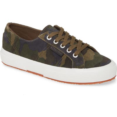 Superga 2750 Suecamp Low Top Sneaker, Green
