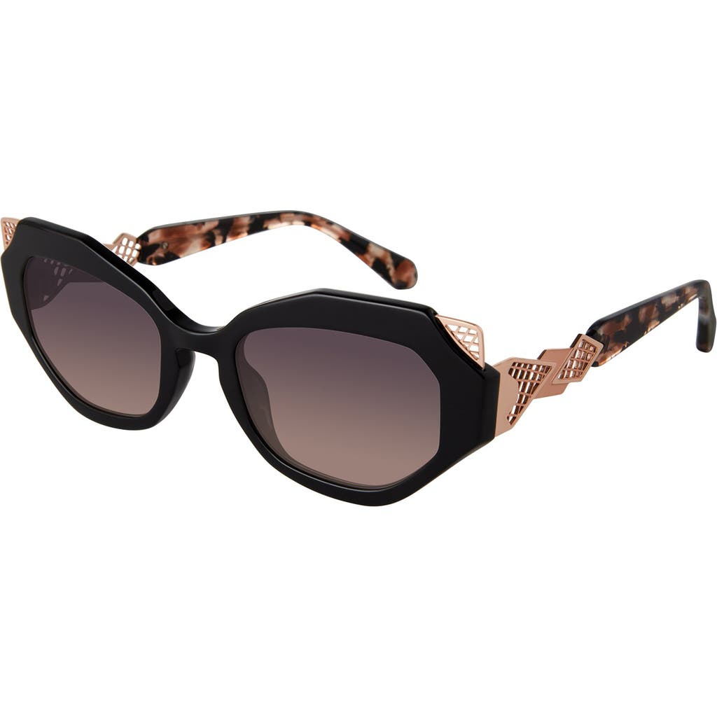 Coco And Breezy Perception 54mm Cat Eye Sunglasses In Gold
