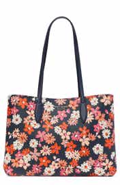 kate spade new york all day floral garden print pvc tote & pouch 