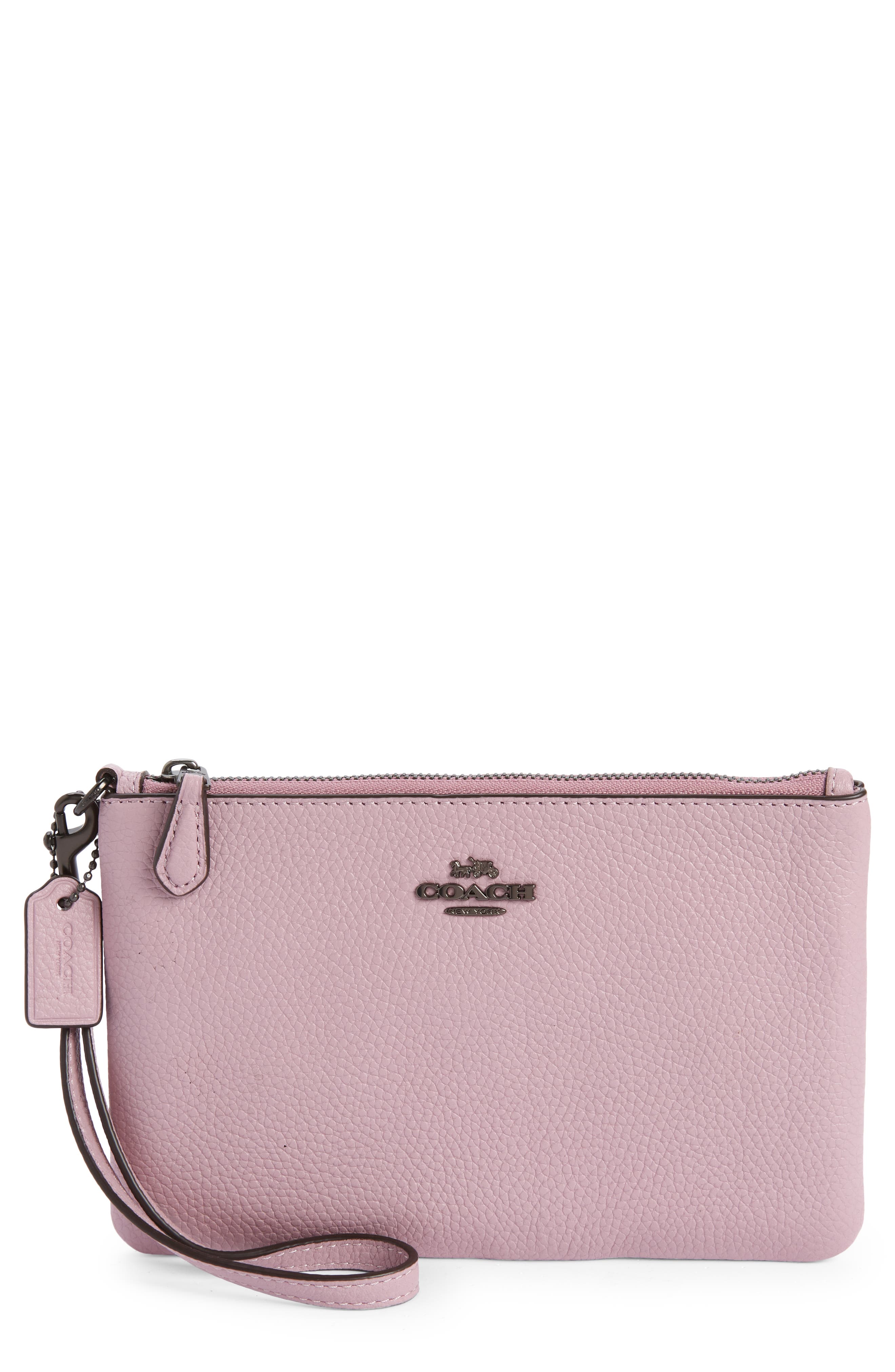 pink coach wallets