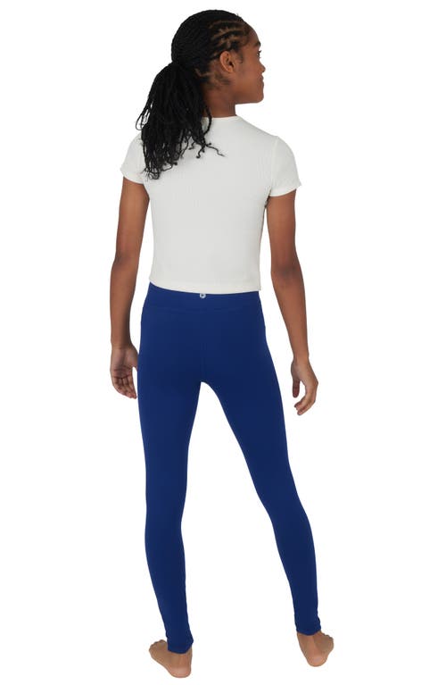 90 Degree By Reflex Kids' 2-pack Cargo Pocket Leggings In Black/bellwether Blue