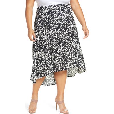 Plus Size Leith Panel Skirt, Black