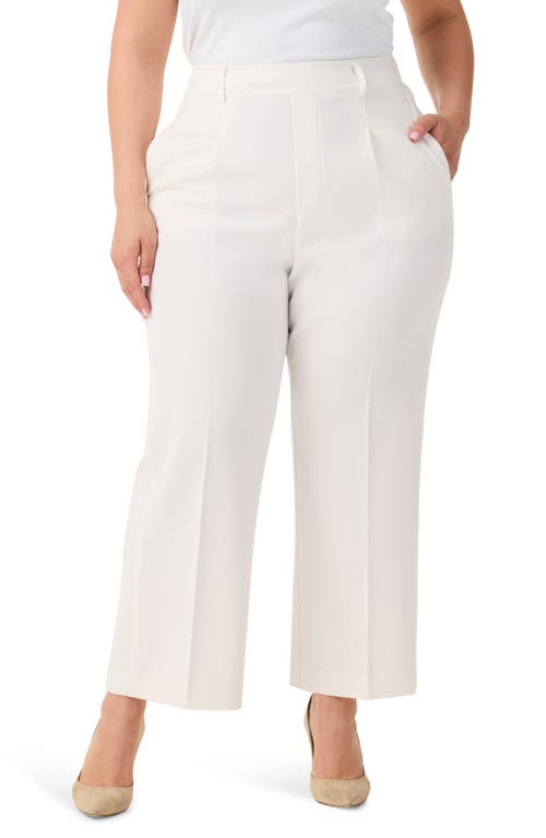 Avenue Wide Leg Ankle Pants in Classic Cream