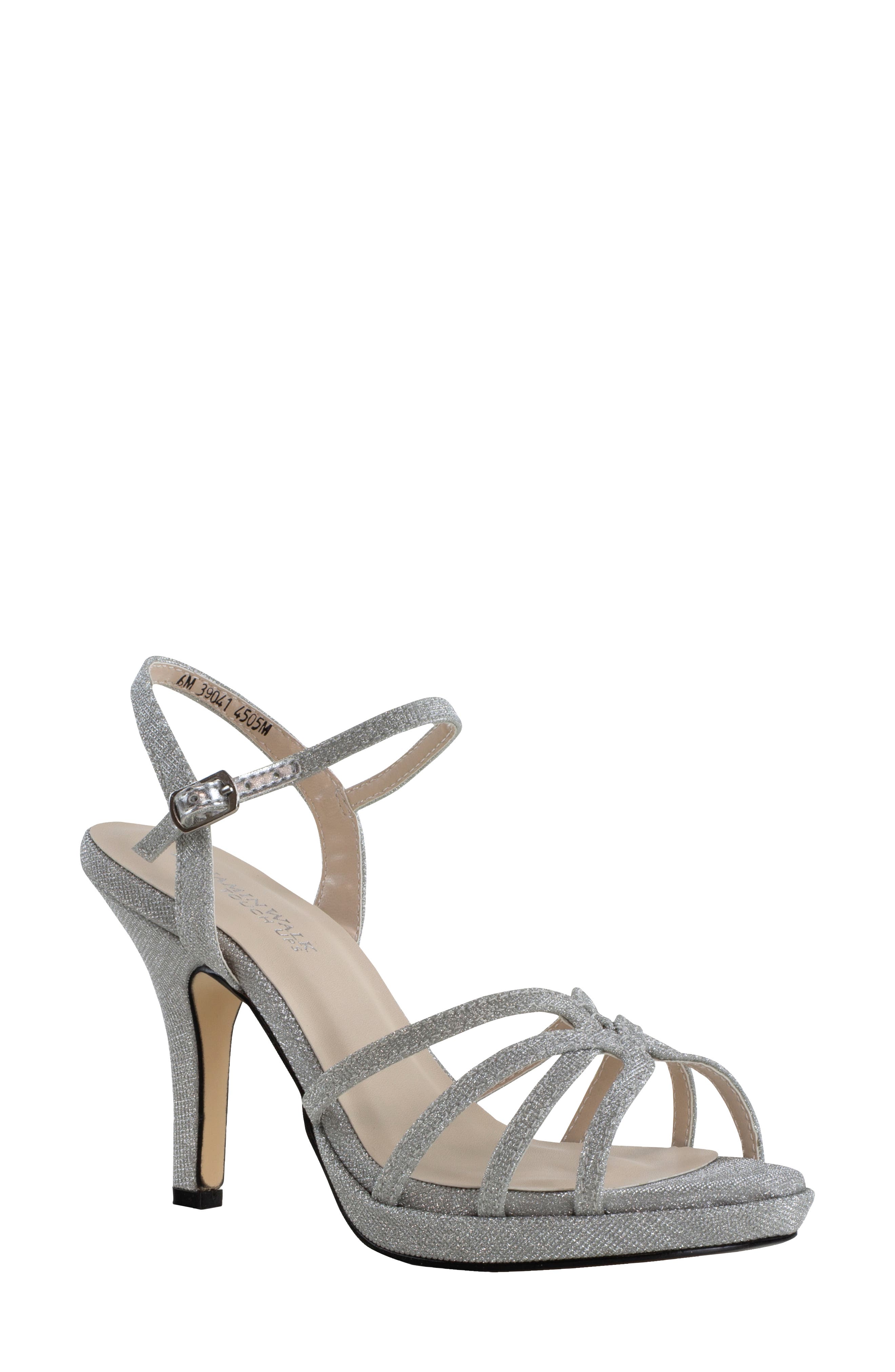 womens silver strappy sandals