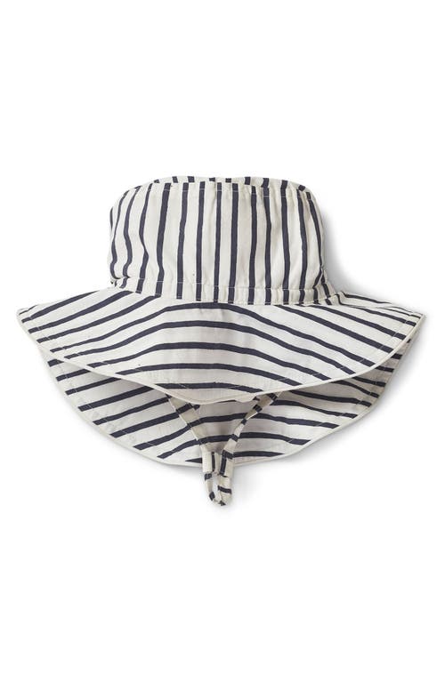 Pehr Stripe Organic Cotton Bucket Hat in Stripes Away Ink Blue at Nordstrom