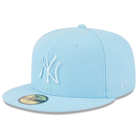 Men's New Era Tan York Yankees 2009 World Series Sky Blue Undervisor 59FIFTY Fitted Hat