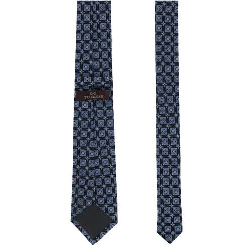TRAFALGAR TRAFALGAR AZZIMATO DIAMOND STATELY SILK NECKTIE
