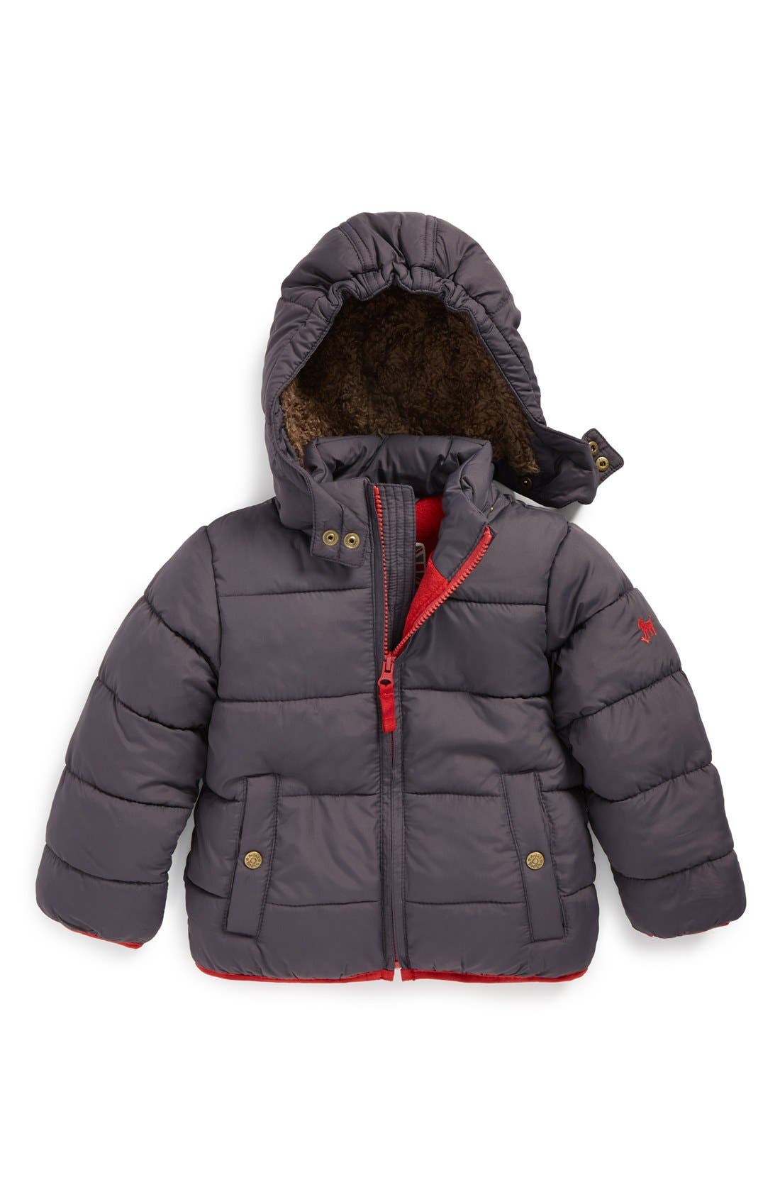Mini Boden Padded Water Resistant Jacket (Toddler Boys, Little Boys