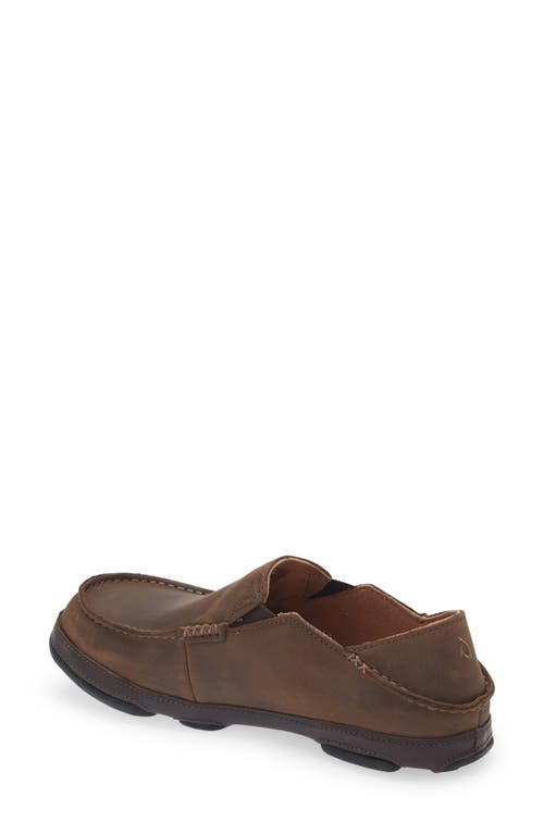 Shop Olukai Moloa Slip-on In Dark Wood/dark Java