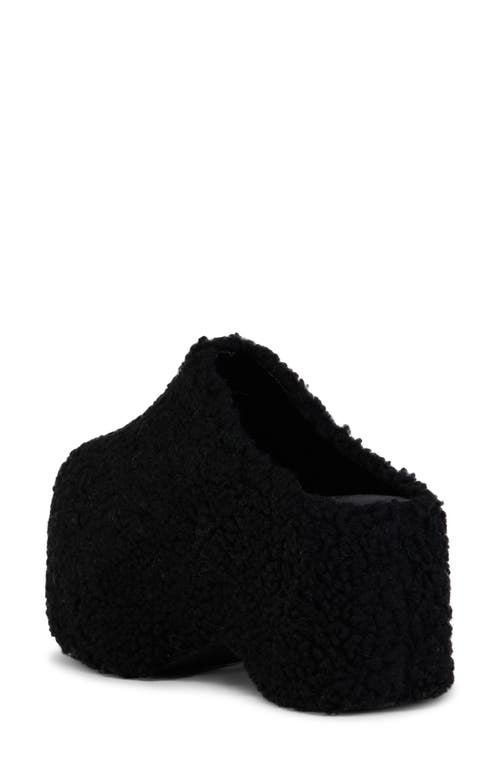 Azalea Wang Dolorita Faux Shearling Clog In Black