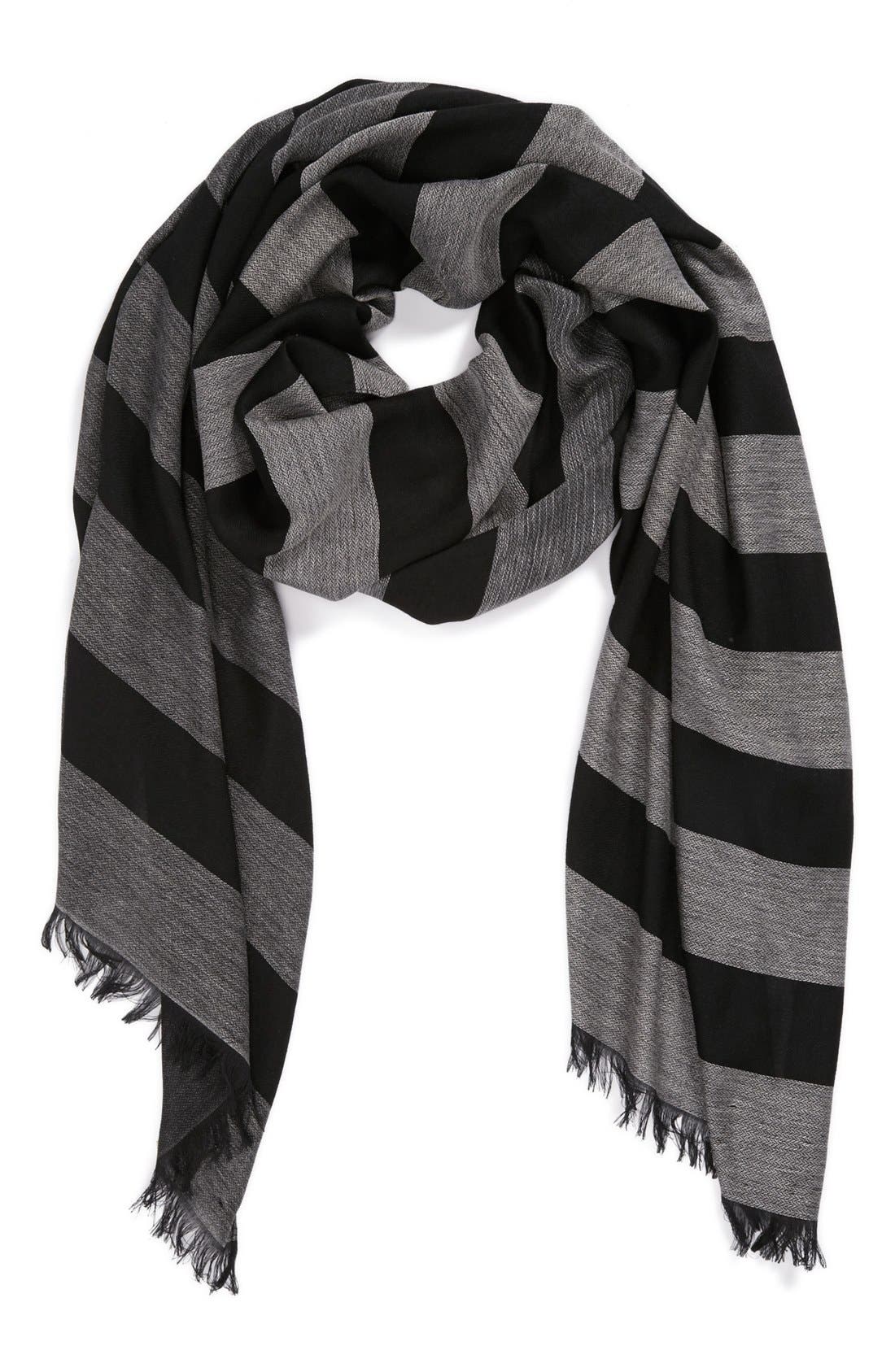 Nordstrom Two Tone Stripe Scarf Nordstrom