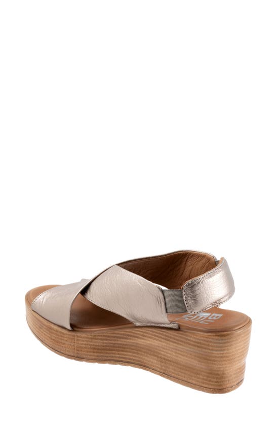 Bueno Naomi Platform Slingback Sandal In Taupe Metallic | ModeSens